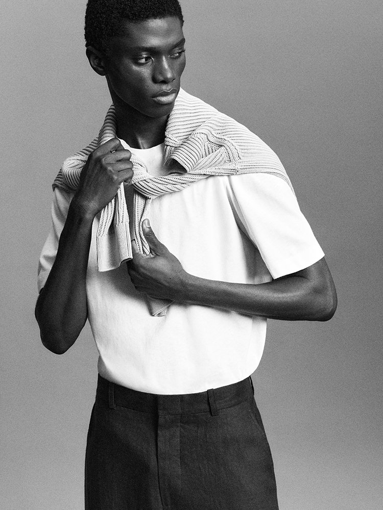 リラックス コットンリネンTシャツ